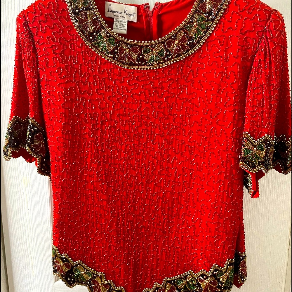 Vintage sequin top